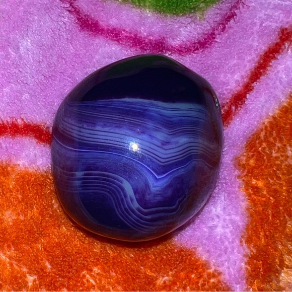 purple agate palm stone crystal - Picture 2 of 2